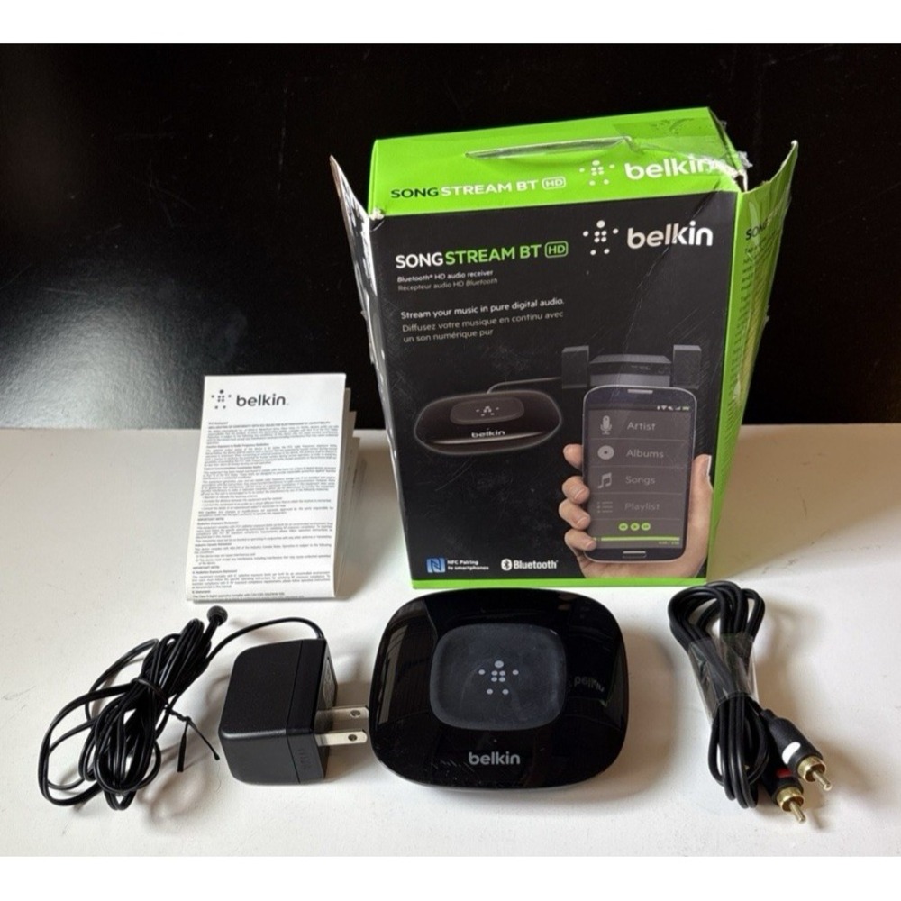 Belkin Song Stream BT HD Bluetooth HD Audio Receiver G3A2000 Black